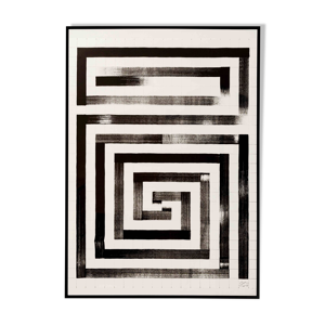 Encre sur papier Dysfunctional structure