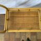 Desserte ou table roulante en rotin