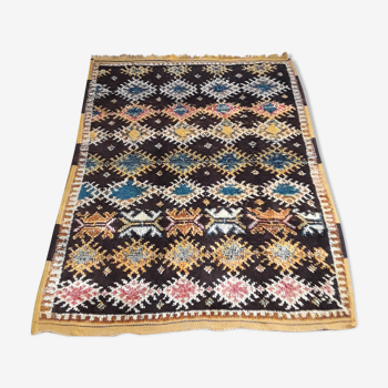Moroccan vintage carpet pure wool