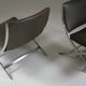 Pair of Flexform leather low chairs, Peter model, by Antonio Citterio