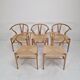 Chaises Wishbone CH24 de Hans J. Wegner par Carl Hansen & Søn, Danemark, Ensemble de 5