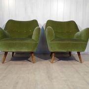 Sofa sofa year 50/60 organic iced green style Kurt Ostervig Organic Sofa