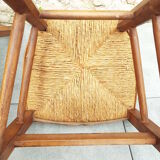 Set of 2 straw chairs
