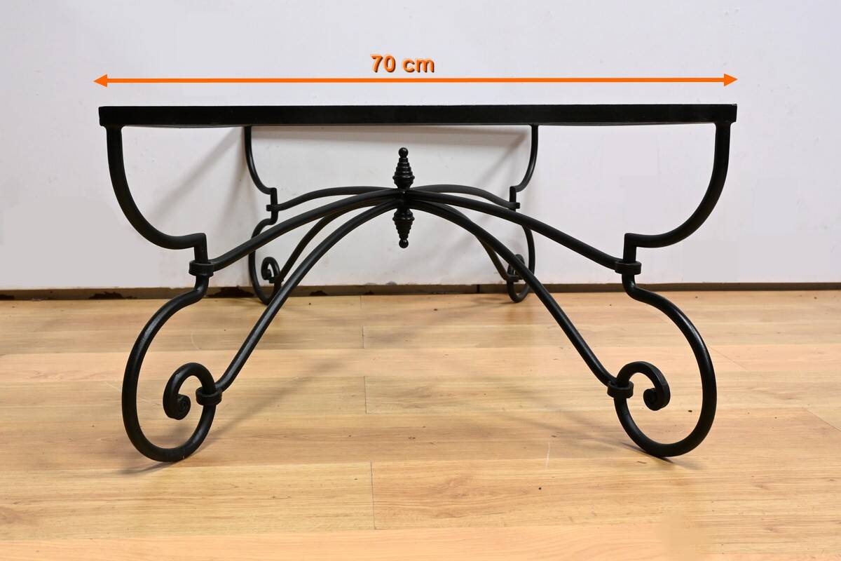 Art Nouveau Style Wrought Iron Coffee Table – 1940