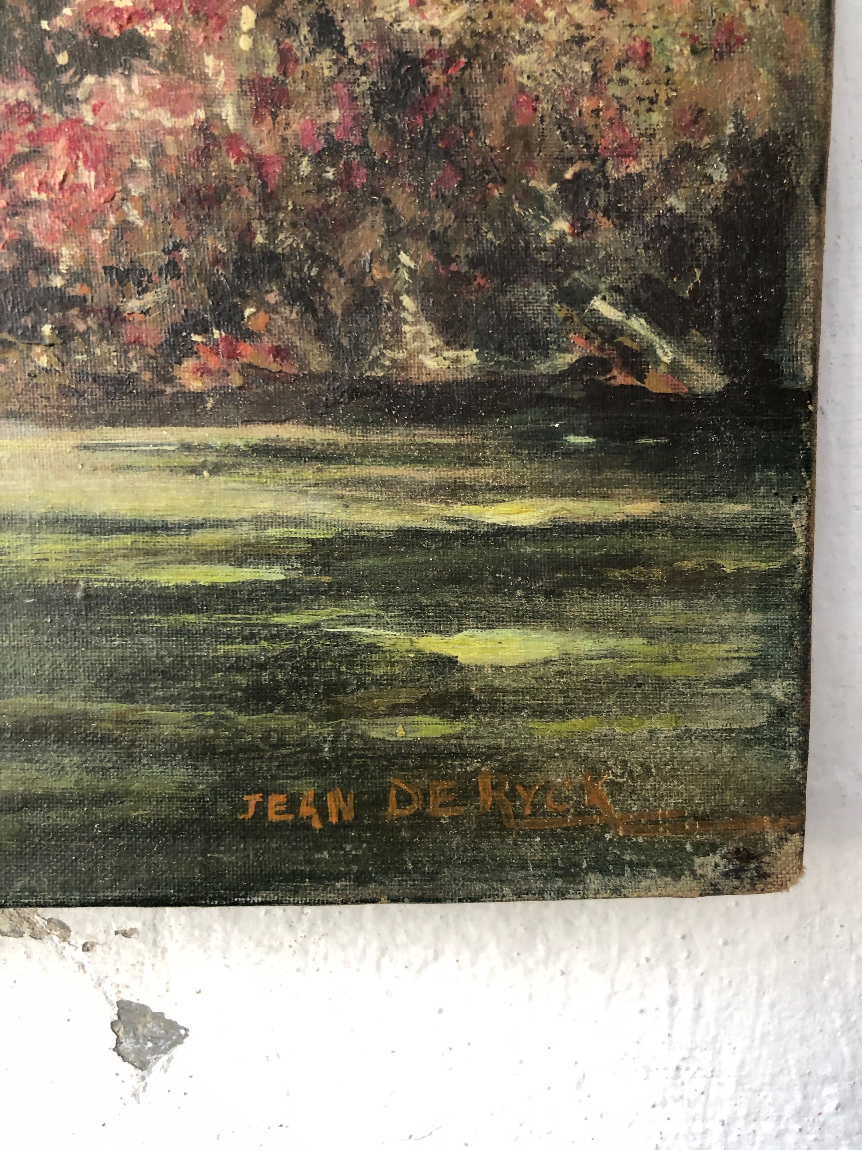 J.Ryck oil painting on cardboard