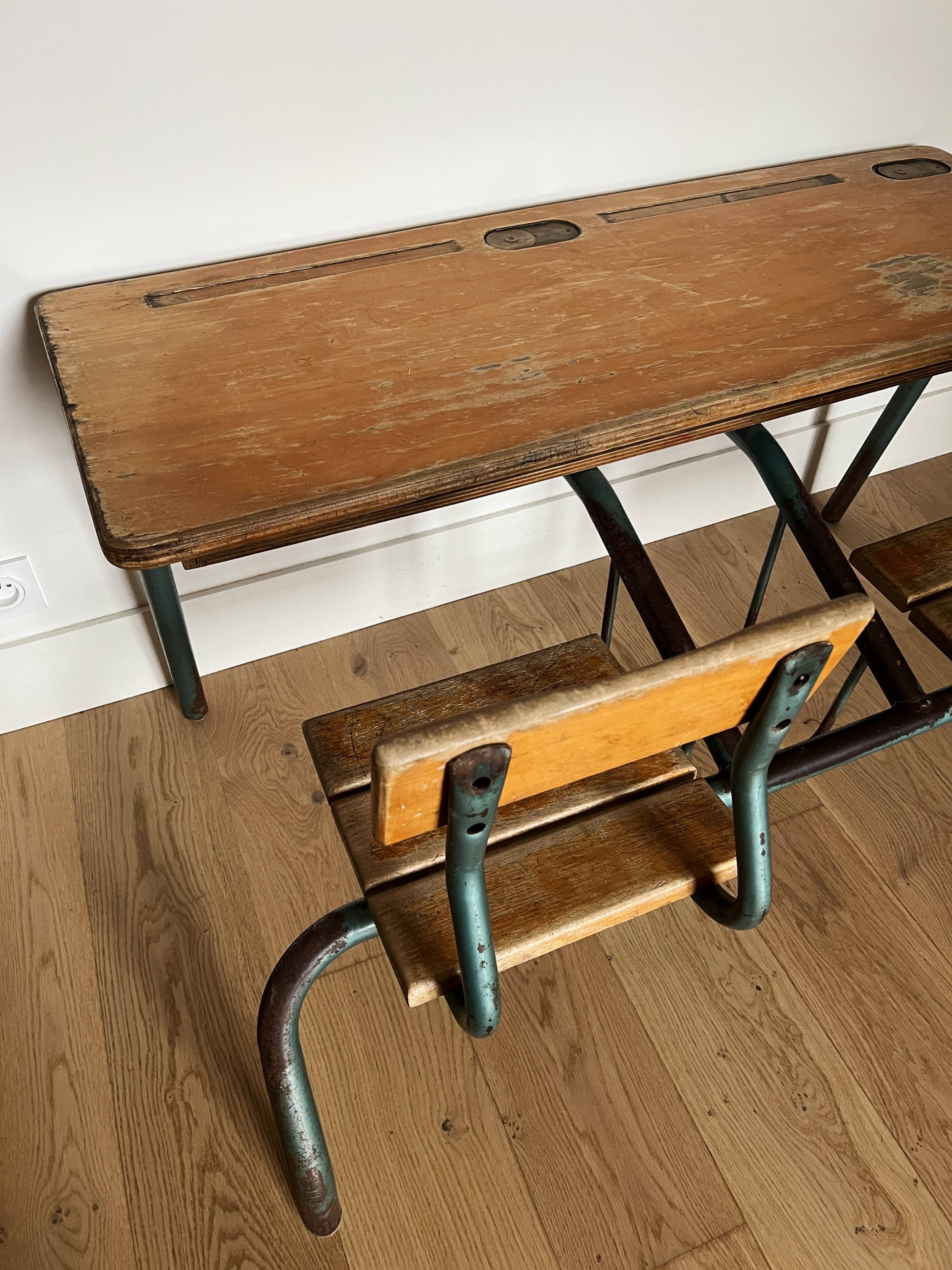 Delagrave Double School Desk