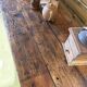 Antique workbench/renovated console – a unique piece full of character