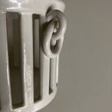 Moustier white neo-classic directoire pot cover 1950