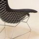 Fauteuil "Bird" noir par Harry Bertoia pour Knoll 80's