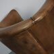 Vintage Dutch cognac coloured leather club chair