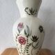 Vase earthenware floral decoration Pegomas sign Chiffron