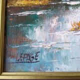 Tableau huile sur toile signé LEPAGE
