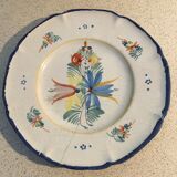 Earthenware plate by Antoine Montagnon Nevers