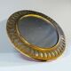 Round Moroccan mirror in openwork chiseled brass - vintage mirror 32 cm