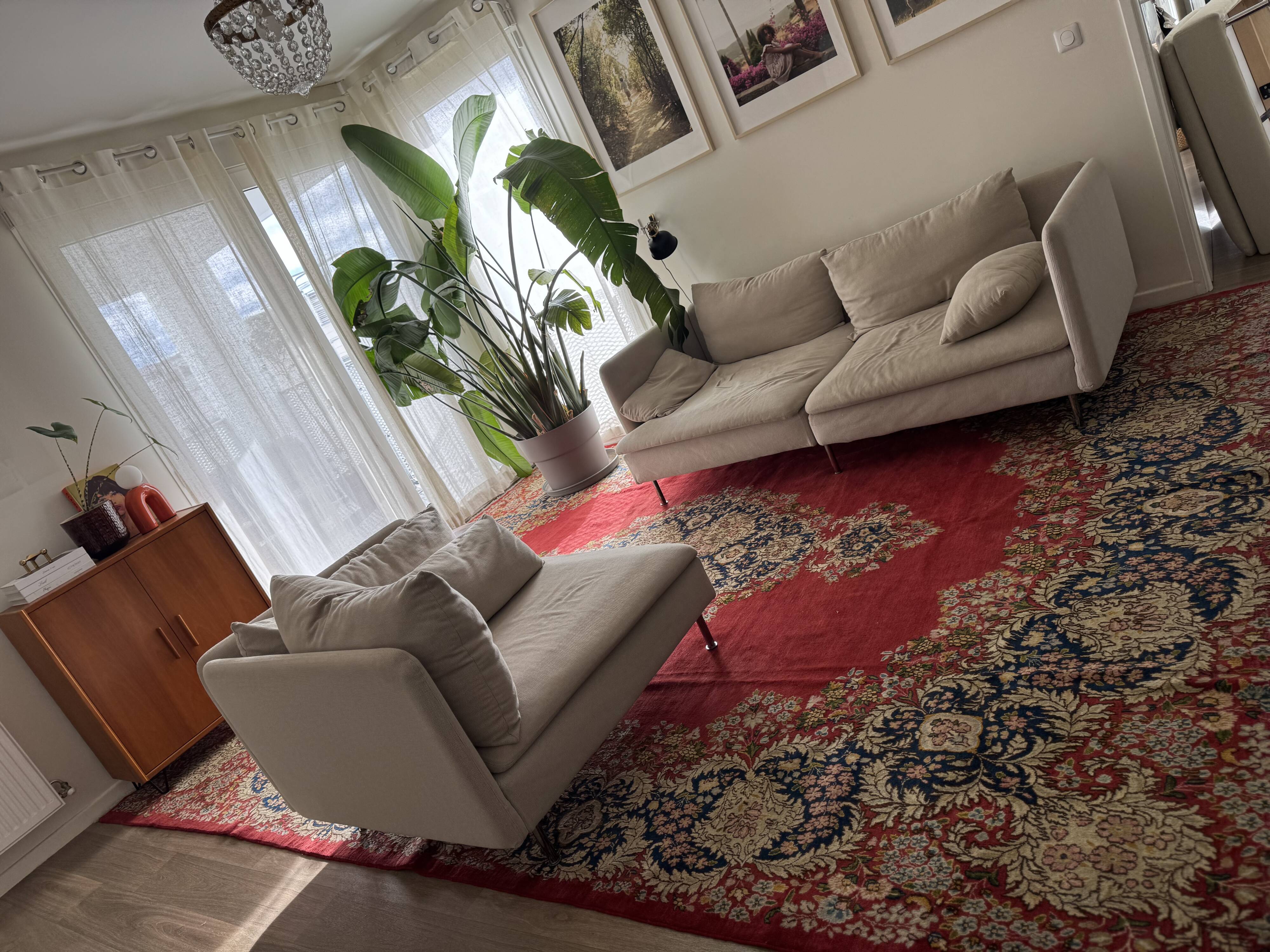 Large hand-knotted Persian Kerman carpet – wool – 402 × 304 cm