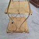 Small 2-tier metal and wooden stand 1960