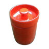 Jar with glazed terracotta lid