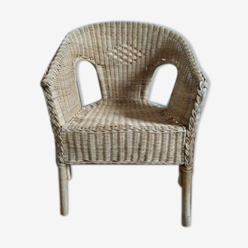 Fauteuil osier et rotin