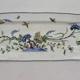Plat à poisson en faïence de Sarreguemines modèle Rouen