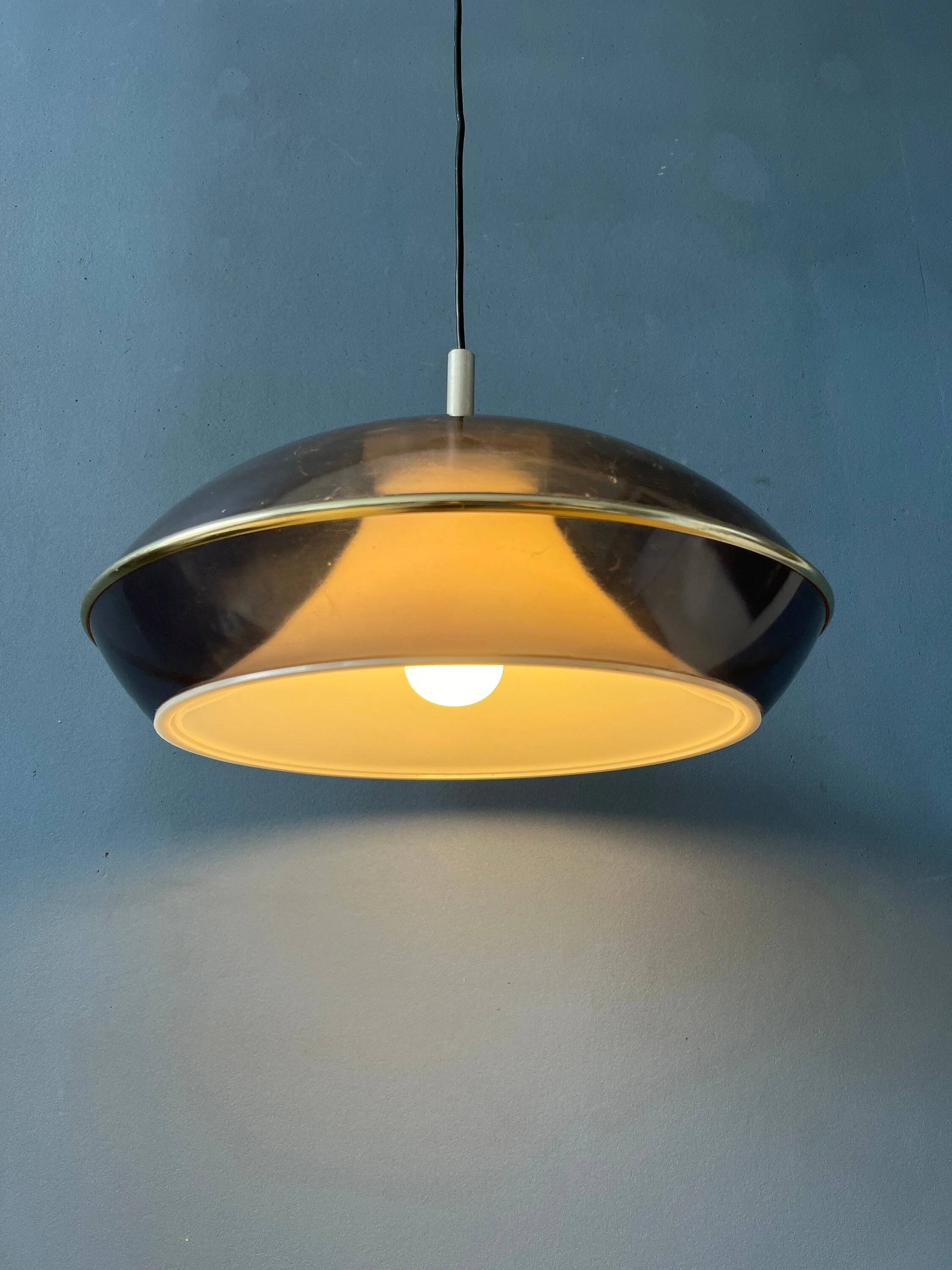 Vintage Space Age acrylic glass UFO pendant light