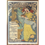 Old advertising poster "Art and decoration"