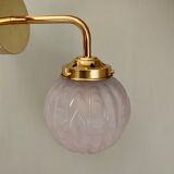 Vintage art deco glass globe elbow lamp