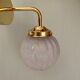 Vintage art deco glass globe elbow lamp