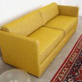 Yellow sofa, Scandinavian design, 00s
