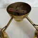 Brass ceiling light with 3 adjustable spotlights by Florian Schulz, Germany, 1970s