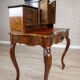 Bureau secrétaire en noyer et placage Louis Philippe antique, 1860