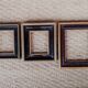Lot of 3 old gilded and black frames