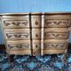 cherry wood commode in Louis XV style