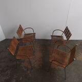 Set of 4 chairs by Tito Agnoli