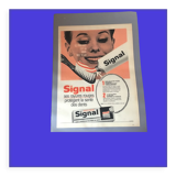 Vintage advertising to frame signal