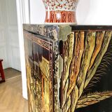 Black lacquered Chinese cabinet 19th century