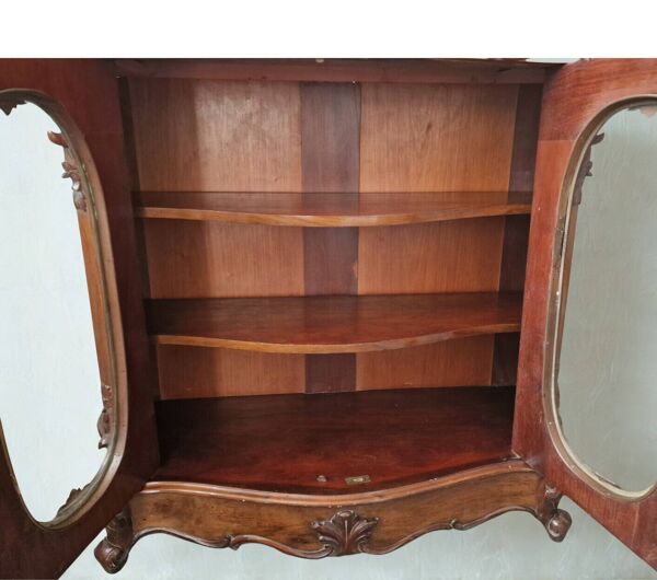 Bibliotheque basse vitrine Napoleon III