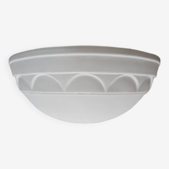 White plaster wall light