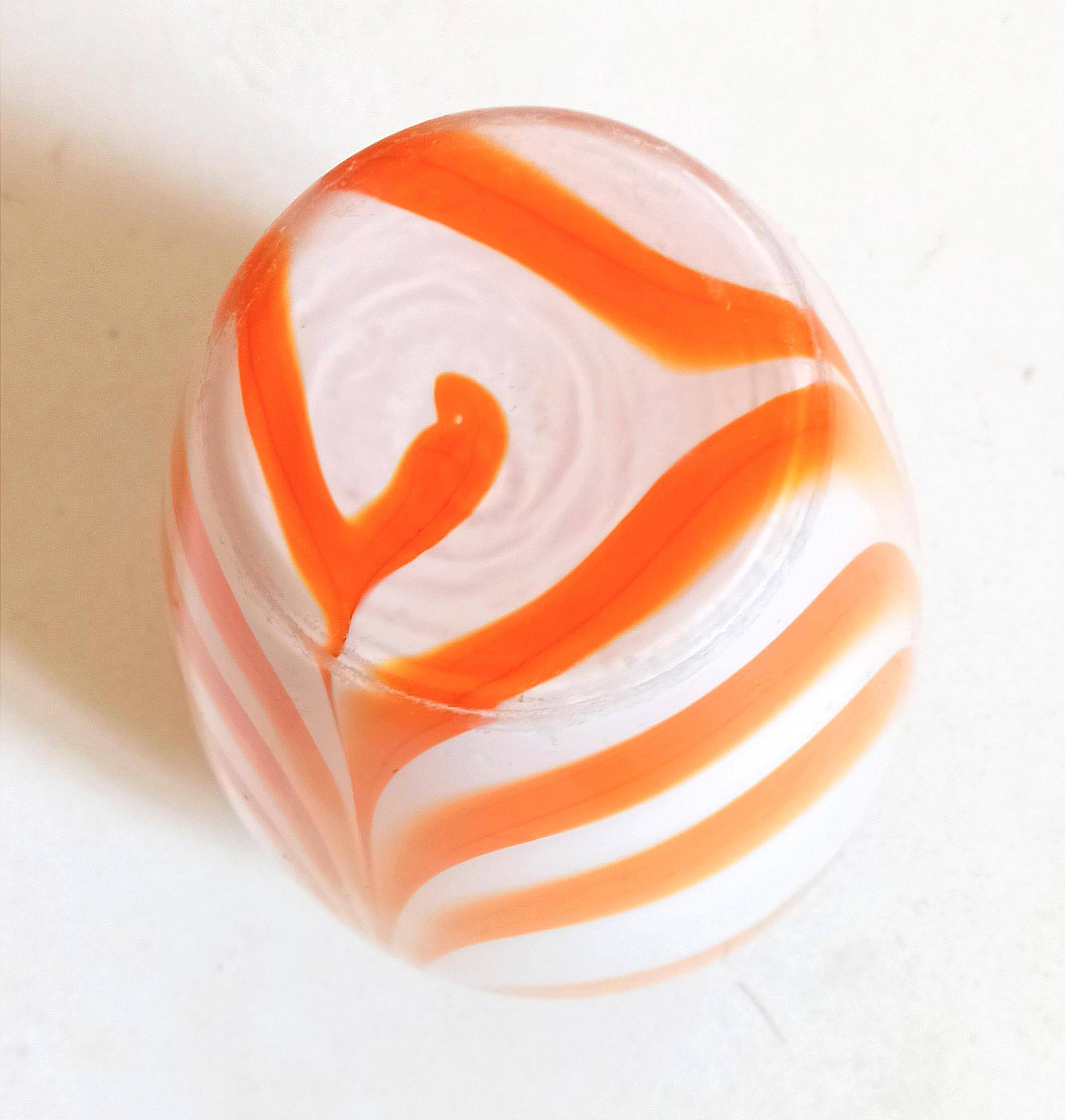 Orange Murano vase by Carlo Moretti 1970s Height 36 cm