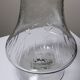 Very large vintage engraved blown glass vase from the 2000s in an antique style
