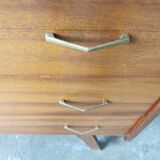 Vintage compass foot chest of drawers
