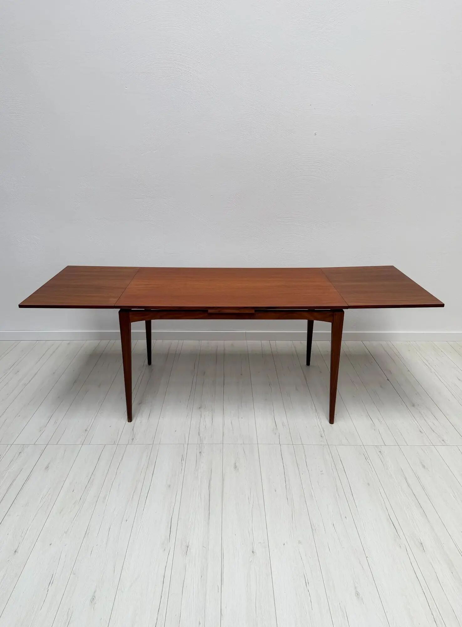 1960s Scandinavian teak mid-century extendable dining table
