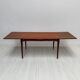 1960s Scandinavian teak mid-century extendable dining table