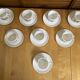 Series 8 cups & saucers sovirel white ceramic flower power fr