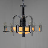 Art deco 7 flamming chandelier, 1930