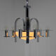 Art deco 7 flamming chandelier, 1930