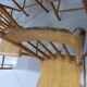 Set of 6 Antique Rustic Wooden Dining Chairs 1900