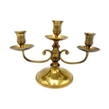 Chandelier à trois bras en laiton