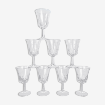 8 regence luminarc wine glasses 60s