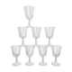Set de 8 verres à vin regence Luminarc années 60
