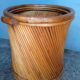 Cache pot en rotin epoque 1970